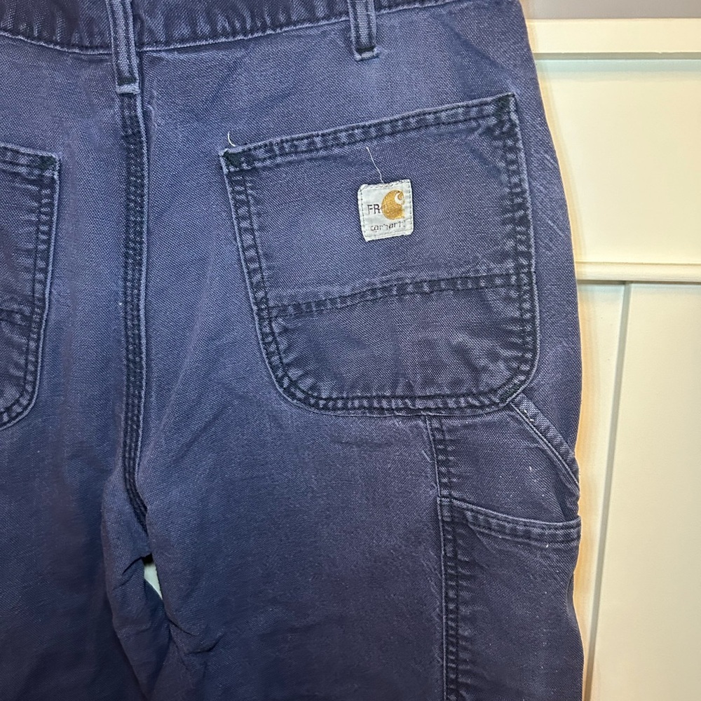Vintage Carhartt Flame Resistant distressed baggy jeans - Picture 2 of 12